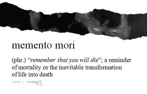 memento mori memento vivere translation